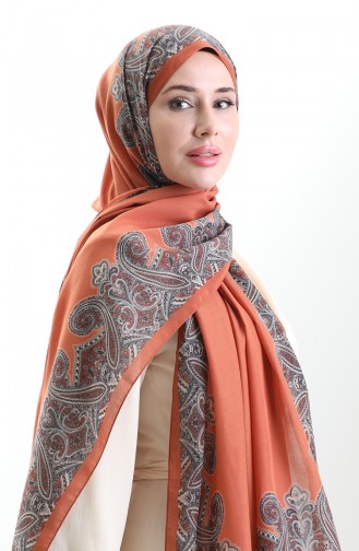 Karaca Cotton Shawl 82004-12 Brick 82004-12