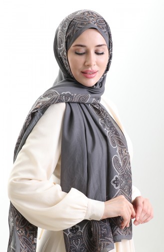 Karaca Cotton Shawl 82004-14 Smoked 82004-14