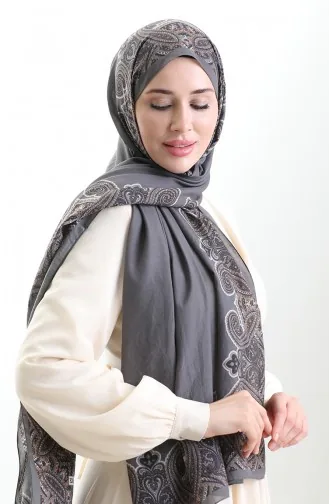 Karaca Cotton Shawl 82004-14 Smoked 82004-14