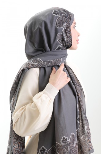 Karaca Cotton Shawl 82004-14 Smoked 82004-14