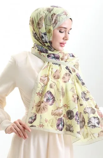 Karaca Cotton Shawl 82006-02 Yellow Brown 82006-02