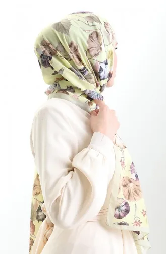 Karaca Cotton Shawl 82006-02 Yellow Brown 82006-02