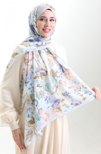Karaca Cotton Şal 82006-07 Bebek Mavisi Mor