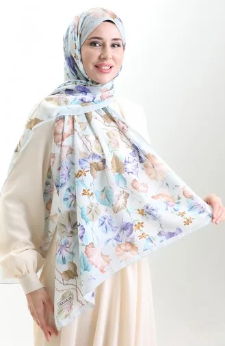 شال كاراكا القطني 82006-07 أزرق فاتح بنفسجي 82006-07