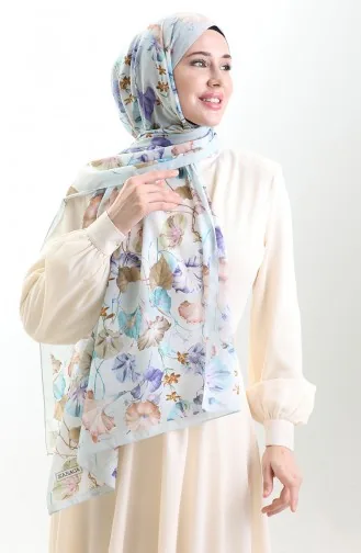 شال كاراكا القطني 82006-07 أزرق فاتح بنفسجي 82006-07