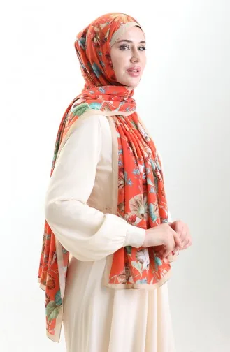 Karaca Cotton Shawl 82006-09 Gold Orange 82006-09