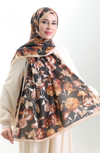 Karaca Cotton Şal 82006-12 Gold Siyah