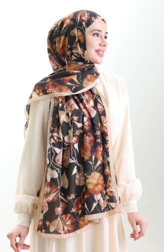 Karaca Cotton Şal 82006-12 Gold Siyah