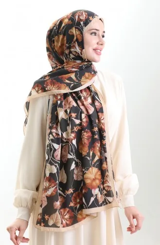 Karaca Cotton Shawl 82006-12 Gold Black 82006-12