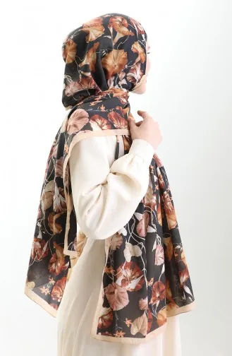 Karaca Cotton Shawl 82006-12 Gold Black 82006-12