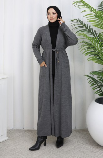 Knitwear Long Cardigan With Pocket 0036-01 Anthracite 0036-01