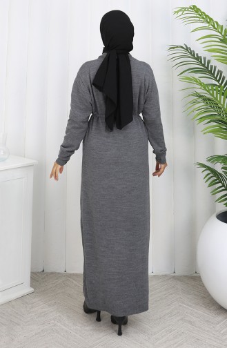 Knitwear Long Cardigan With Pocket 0036-01 Anthracite 0036-01