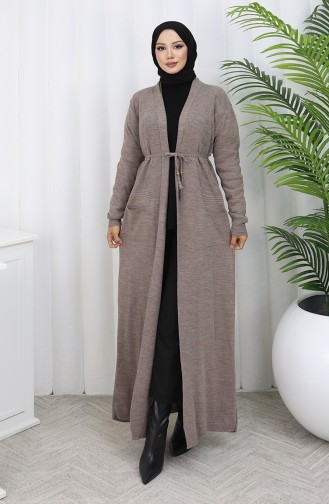 Knitwear Long Cardigan With Pocket 0036-02 Mink 0036-02