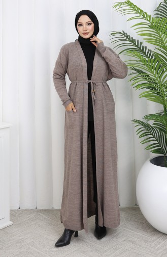 Knitwear Long Cardigan With Pocket 0036-02 Mink 0036-02