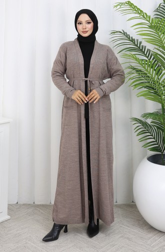 Knitwear Long Cardigan With Pocket 0036-02 Mink 0036-02
