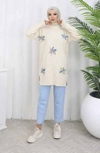 Triko Garnili Tunik 3010-05 Bej