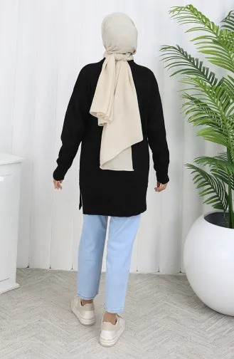 Triko Garnili Tunik 3010-07 Siyah