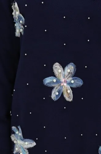 Triko Garnili Tunik 3010-09 Lacivert