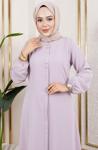 Button Detailed Aerobin Tunic 0175-11 Lilac 0175-11