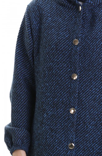 Hooded Buttoned Cashmere Coat 0201-06 Saks 0201-06