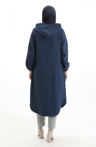 Hooded Buttoned Cashmere Coat 0201-06 Saks 0201-06