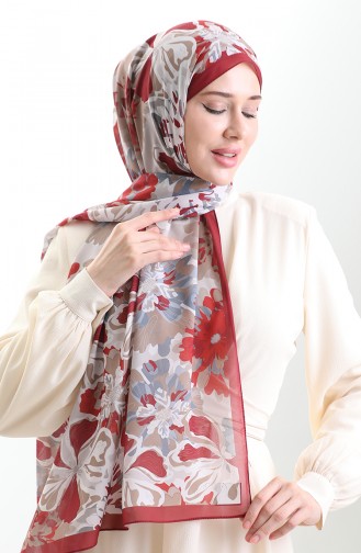 Hanzade Französischer Seidenschal 70329-12 Bordeauxbeige 70329-12
