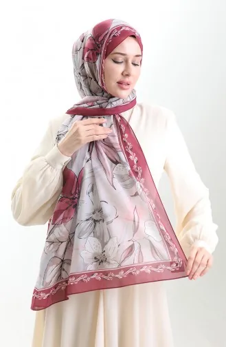 Hanzade Franse Zijden Sjaal 70330-09 Kersenbruin 70330-09