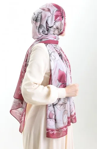 Hanzade Franse Zijden Sjaal 70330-09 Kersenbruin 70330-09