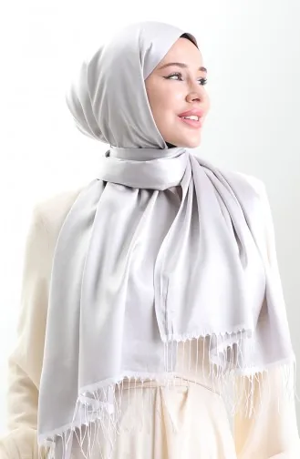 Uzun Saçaklı Viskon Şal 70331-04 Bej