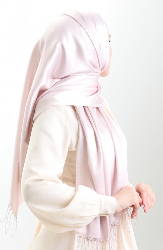 Châle Long à Franges En Viscose 70331-08 Poudre 70331-08
