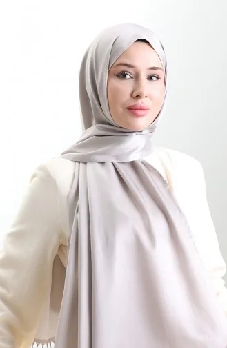 Langer Viskose Schal Mit Fransen 70331-17 Grau 70331-17