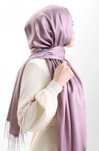 Lange Viscose Sjaal Met Franjes 70331-19 Lila 70331-19