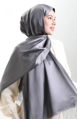 Lange Viscose Sjaal Met Franjes 70331-21 Gerookt 70331-21