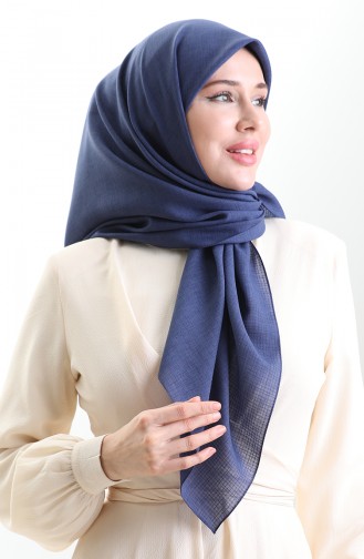 Karaca Linen Eşarp 82023-13 Kot Mavi