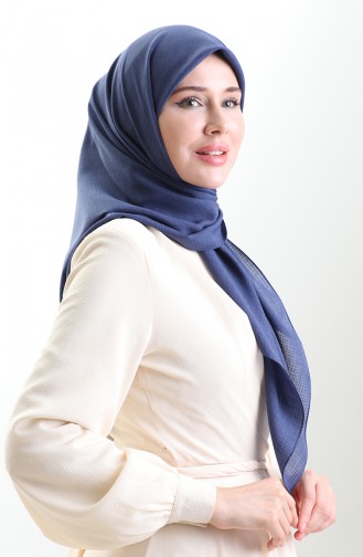 Karaca Linen Eşarp 82023-13 Kot Mavi