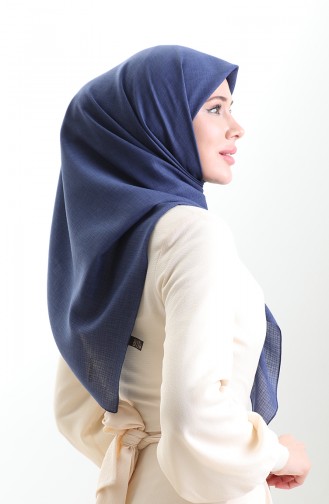 Karaca Linen Eşarp 82023-13 Kot Mavi
