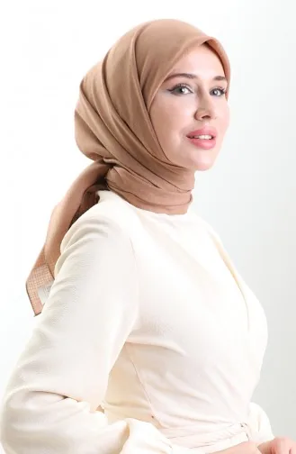 كاراجا وشاح كتان 82023-17 لون كاراميل 82023-17