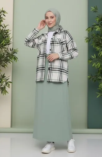 تنورة أخضر 0152-17