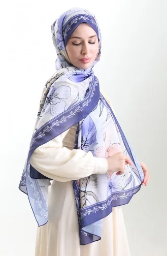 Hanzade Französischer Seidenschal 70330-03 Lila Flieder 70330-03