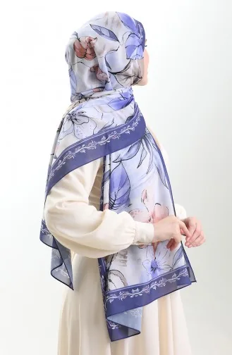 Hanzade Französischer Seidenschal 70330-03 Lila Flieder 70330-03