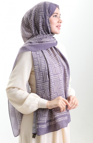 Karaca Naturfaser Schal 82008-02 Dunkellila Stein 82008-02