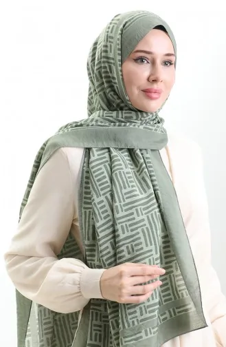 Châle En Fibres Naturelles Karaca 82008-04 Vert 82008-04