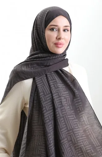 Châle En Fibres Naturelles Karaca 82008-05 Café Amer 82008-05