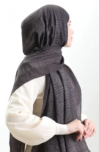 Châle En Fibres Naturelles Karaca 82008-05 Café Amer 82008-05