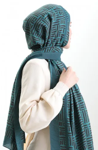 شال كاراكا من الألياف الطبيعية 82008-06 بني بترولي 82008-06