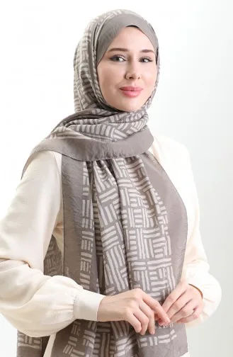 Karaca Doğal Elyaf Şal 82008-10 Koyu Bej