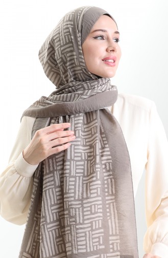 Karaca Naturfaser Schal 82008-10 Dunkelbeige 82008-10