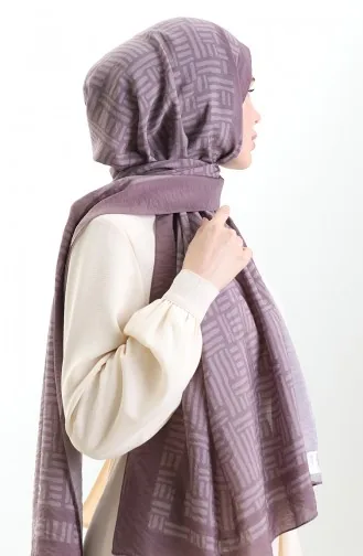 Châle En Fibres Naturelles Karaca 82008-11 Rose Poudré 82008-11