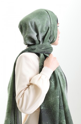 Karaca Naturfaserschal 82010-06 Khaki 82010-06