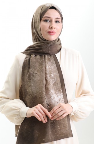 Karaca Doğal Elyaf Şal 82010-07 Koyu Bej